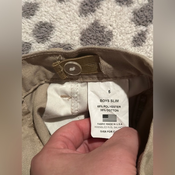 BUNDLE Shaheens boys khaki school uniform pants bundle, size 5 brand new - Picture 3 of 6